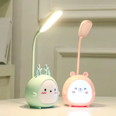 Cute Cartoon LED Rechargeable Desk Lamp 